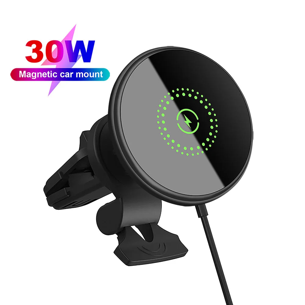 Magnetic Wireless Car Charger W/ Air Vent Mount